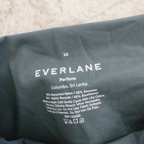 NEW Everlane The Perform High Waisted Athletic Biker Short in Juniper Blue Green - Picture 9 of 9